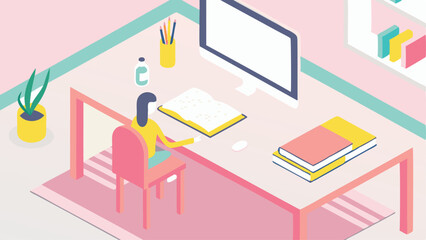 vector illustration of a modern building