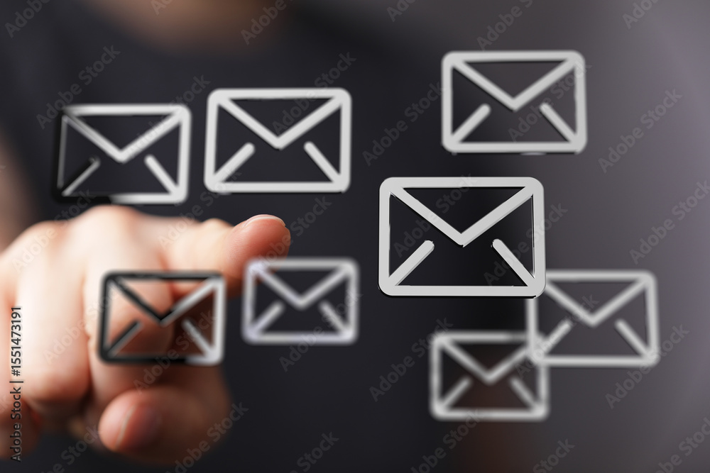 Aufkleber Efficiently manage your inbox.  Streamline email workflow with this image.