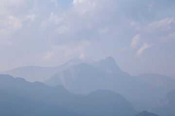 Fototapeta premium view on Taurus Mountains from Kemer, Turkey