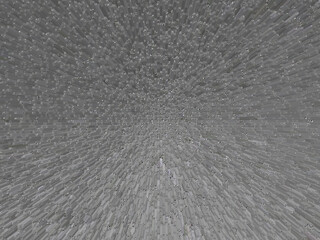 Digital, grainy, background featuring highlighted, stained, and extruding seamless parts—an...