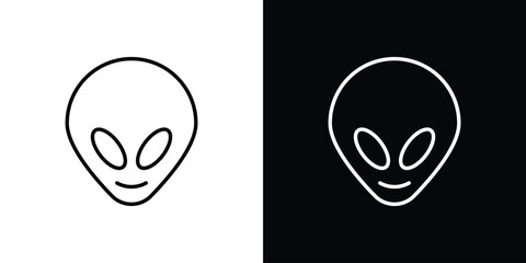 Alien icon vector, Symbol, logo illustrations