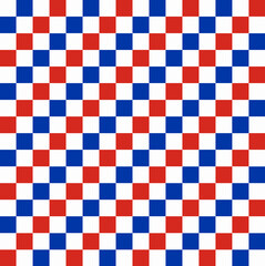 Chessboard-style background using Russian flag colors—white, blue, and red. A bold, geometric design symbolizing national identity, structure, and modern abstract art. russian flag color art