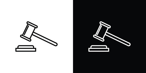 Auction icon vector, Symbol, logo illustrations