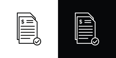 Bills icon vector, Symbol, logo illustrations