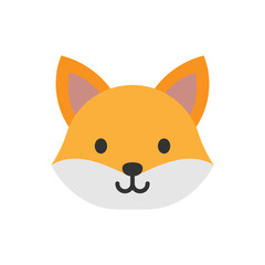 Cute vector illustration of Fox head