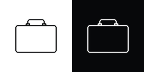 Briefcase icon vector, line outline icon