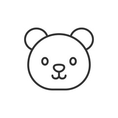 Cute vector illustration of Bear head