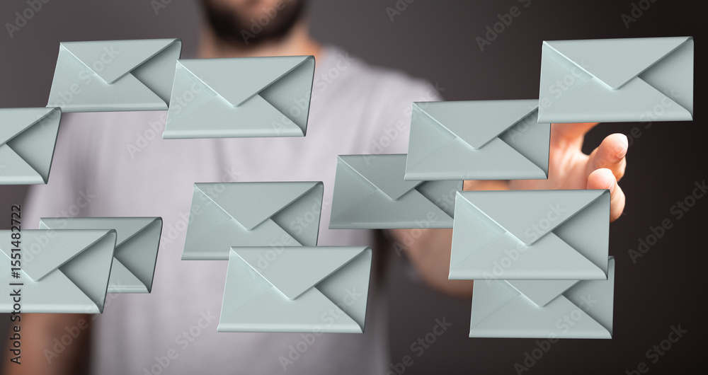 Poster Effective email management techniques.  Tips for organizing and prioritizing your inbox.