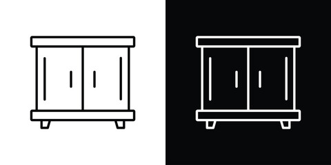 Cabinet icon vector, Symbol, logo illustrations