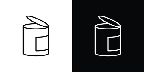 Canned food icon vector, Symbol, logo illustrations