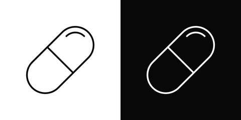 Capsule icon vector, Symbol, logo illustrations