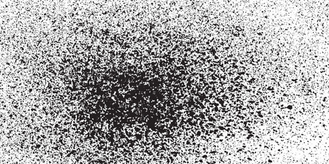 black brush strokes oil paints on white paper. Isolated on white background. Abstract creative background. Eps10