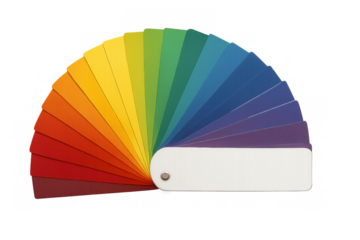 Color palette showing various vibrant hues on transparent background