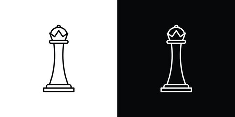 Chess queen icon vector, Symbol, logo illustrations