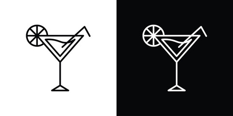 Citrus Glass icon vector, Symbol, logo illustrations
