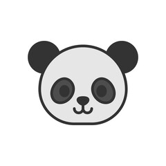 Cute vector illustration of Panda head