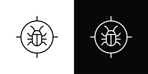 Debug icon vector, Symbol, logo illustrations