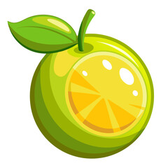 Minimalist Citrus Glauca Fruit Icon for Native Food Concepts
