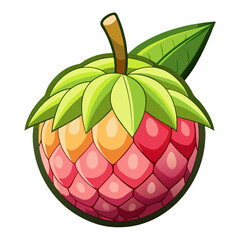 Simple Lanzones Fruit Cluster Graphic