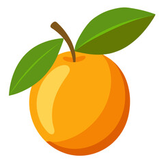 Modern Loquat Fruit Graphic in a Clean Vector Style