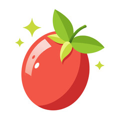Clean Design Miracle Fruit Vector Illustration