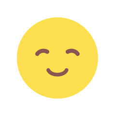 ニコニコ笑顔の絵文字｜嬉しい･幸せ･楽しいなどポジティブな感情で笑っているシンプルな顔のアイコン