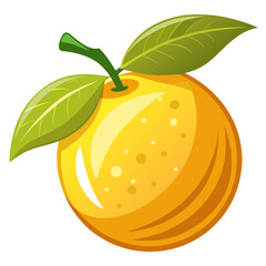 Minimalist Yuzu Icon for Asian Cuisine and Drink Designs