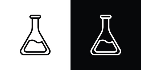 Flask icon vector, Symbol, logo illustrations