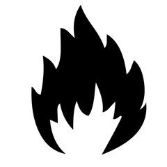 vector illustration of a fire