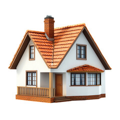 home 3d isolated on a white background