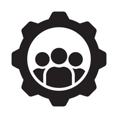 Human resource Vector Icon which can easily modify or edit