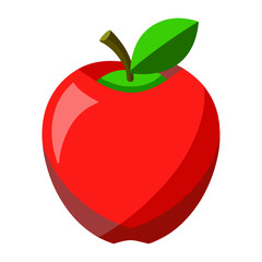 apple 3D vector  white background
