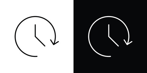 History icon vector, Symbol, logo illustrations