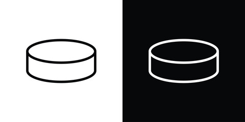 Hockey puck icon vector, Symbol, logo illustrations