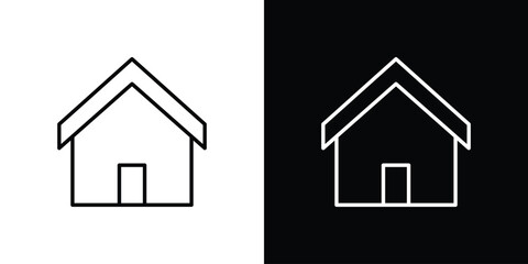 Home icon vector, Symbol, logo illustrations