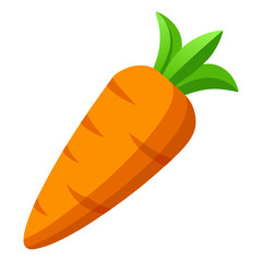 Carrot 3D vector
 white background
