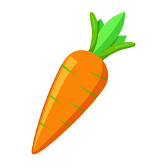 Carrot 3D vector
 white background