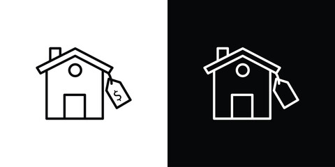 House for sale icon vector, Symbol, logo illustrations