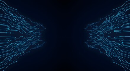 Digital Data Flow Symmetry Illustration