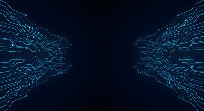 Digital Data Flow Symmetry Illustration