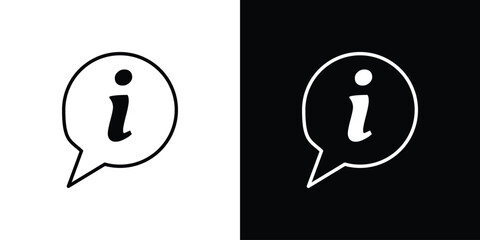 Info icon vector, Symbol, logo illustrations