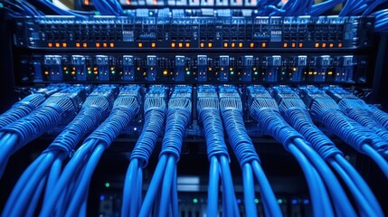 Network equipment close-up