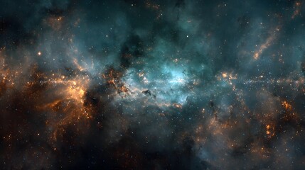 Fototapeta premium Northern Lights in the Night Sky | Aurora Borealis Over Dark Landscape for Travel & Nature Themes