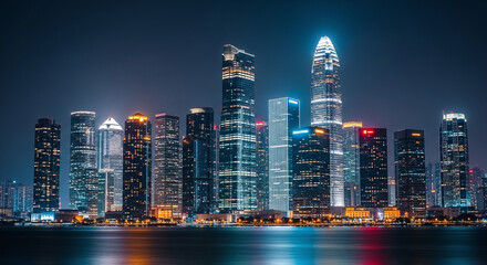 Fototapeta premium hong kong night