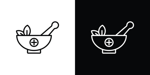 Mortar pestle icon vector, Symbol, logo illustrations