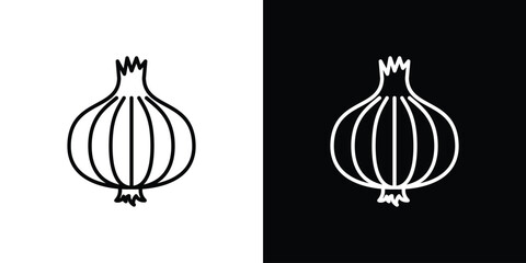 Onion icon vector, Symbol, logo illustrations