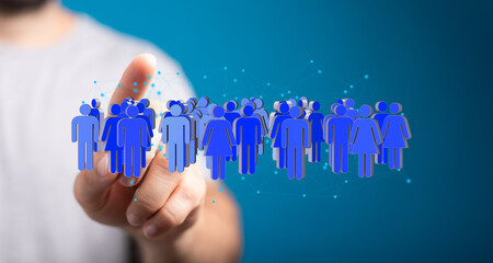 Image depicting networking, community, connection, global reach, and online interaction.