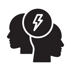 Conflict Vector Icon which can easily modify or edit