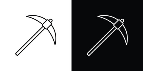 Pickaxe icon vector, Symbol, logo illustrations