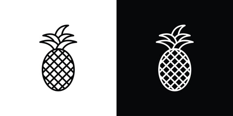 Pineapple icon vector, Symbol, logo illustrations